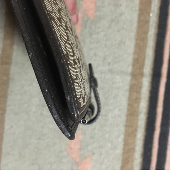 Coach Agenda & Pen Brown mini logo canvas & Brown leather trim flip journal - Picture 9 of 10